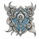 kaiser blue lock design tattoo design idea