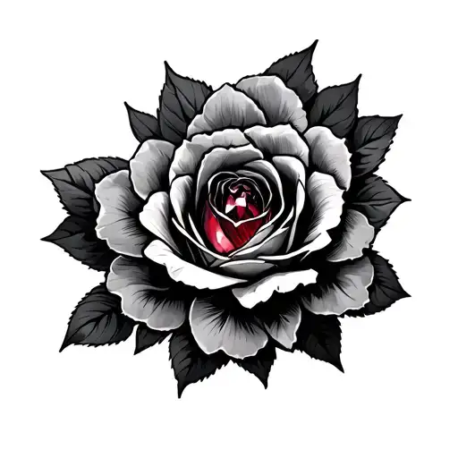 Garnet tattoo design idea