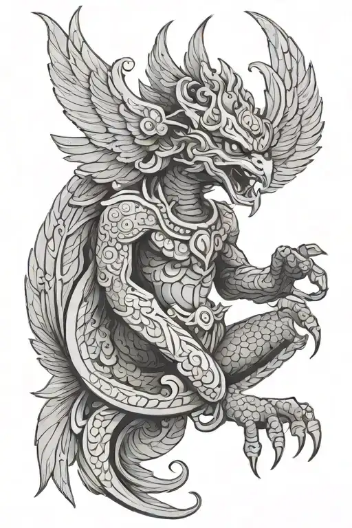 garuda tattoo design idea