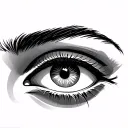 Greek and Egyptian eye tattoo design idea
