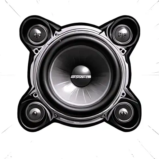 subwoofer tattoo design idea
