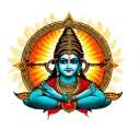 goddess Lakshmi wealth for men tattoo design idea