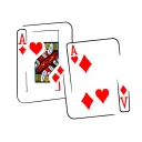 red card of ace of hearts playing card and where there's aces insert Asandile and Asandiswa in opposite directions tattoo design idea