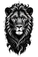 Leo constellation tattoo design idea