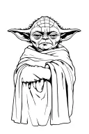 Yoda tattoo design idea