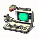 Old Retro Computer tattoo design idea