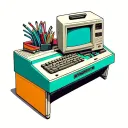 Old Retro Computer tattoo design idea