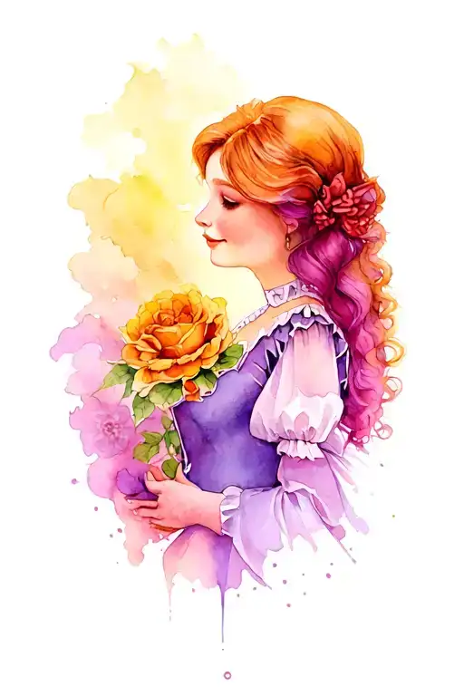 wizard of oz meets alice in wonderland tattoo design idea