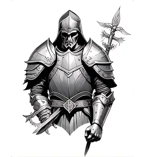 Full Armor Of God tattoo design idea