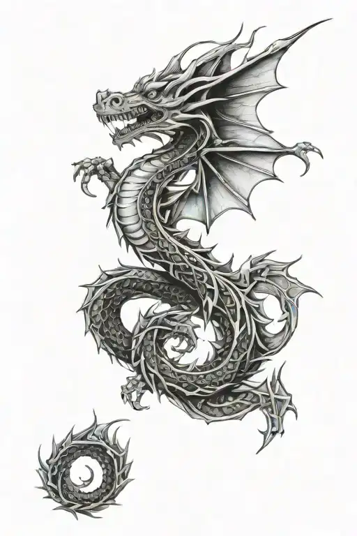 Filler dragon design tattoo design idea