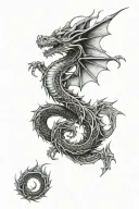 Filler dragon design tattoo design idea