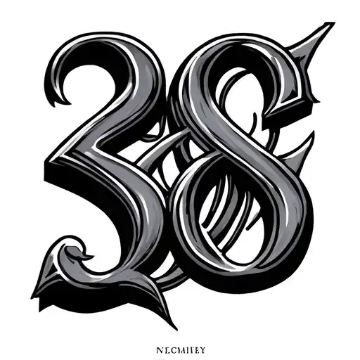 2000 Roman Numerals tattoo design idea