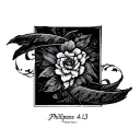 Philippians 4:13 tattoo design idea