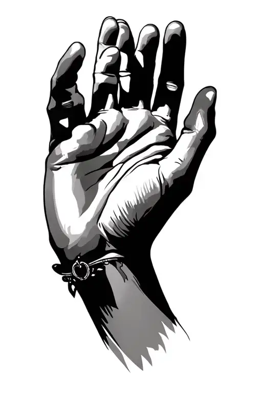 Open Hands tattoo design idea