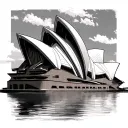 Sydney Opera House with parkway drive tattoo design idea