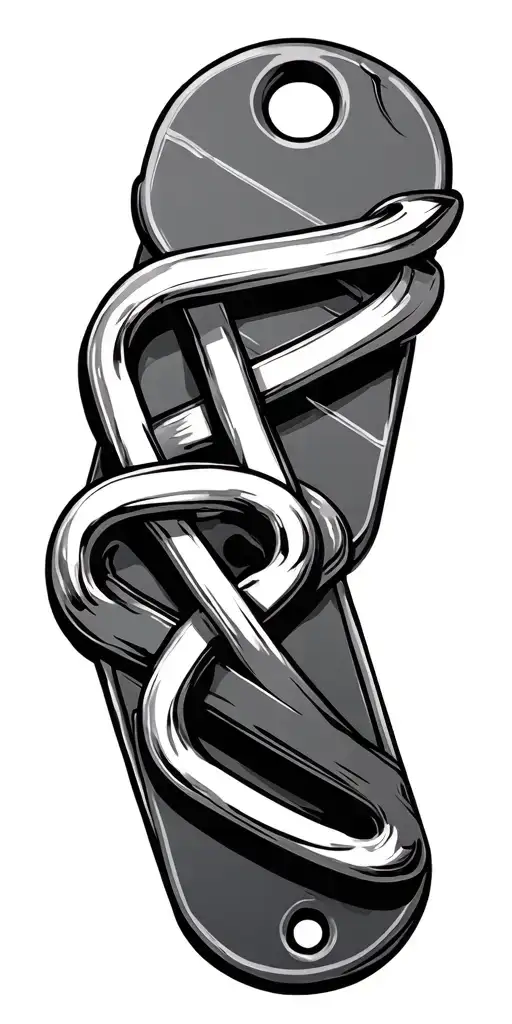 military dog tags intertwined symbolizing tattoo design idea
