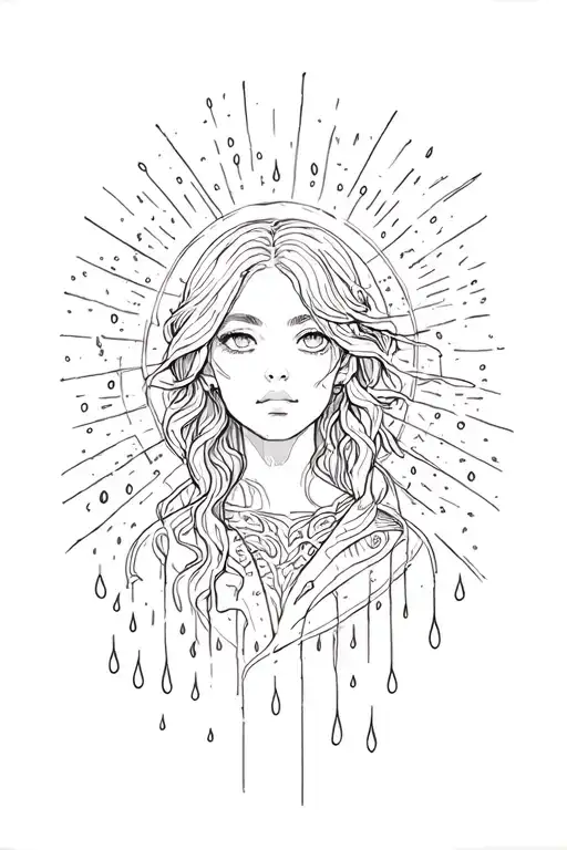 sometimes you need the rain to know you missed the sun  tattoo design idea