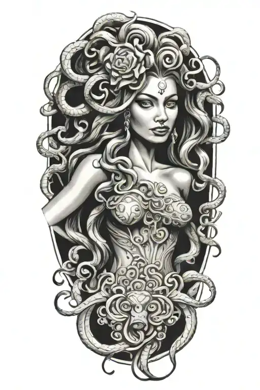 Medusa tattoo design idea