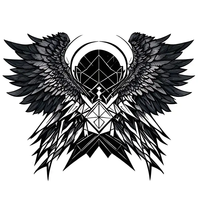 archangel uriel tattoo design idea