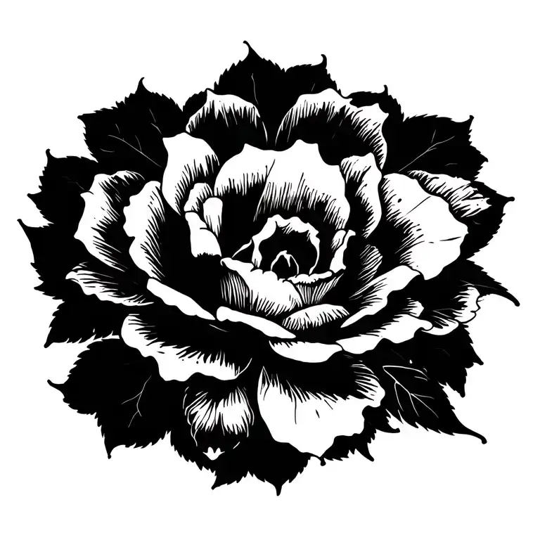 dark flower,death morbid tattoo tattoo design idea