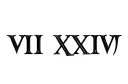 "VII XXIV" tattoo design idea