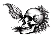 memento mori memento vive tattoo design idea