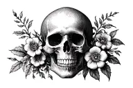 memento mori memento vive tattoo design idea