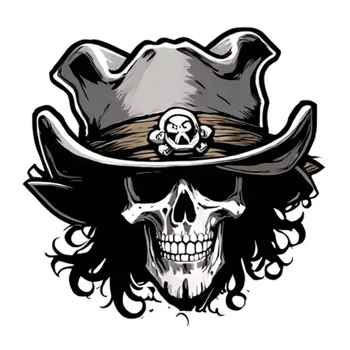straw hat pirates one piece tattoo design idea
