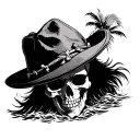 straw hat pirates one piece tattoo design idea