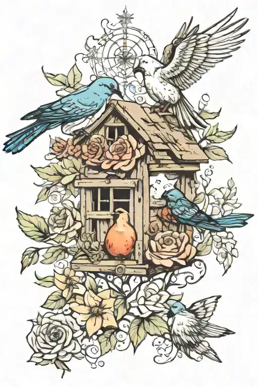 Matthew 6:26-30: "Look at the birds of the air; they do not sow or reap or store away in barns, and yet your heavenly Fa tattoo design idea