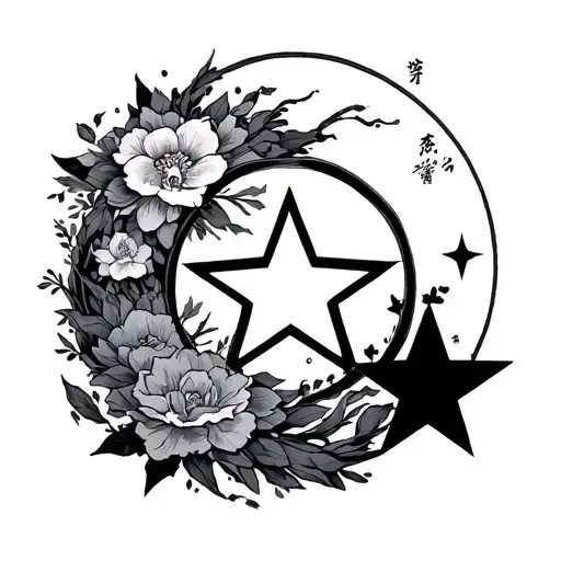 Friendship Infinite Star Festival Date tattoo design idea