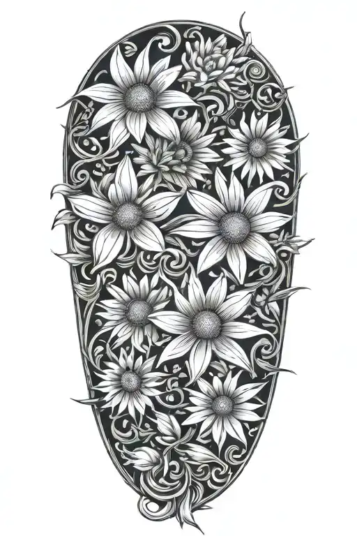 Daisys tattoo design idea