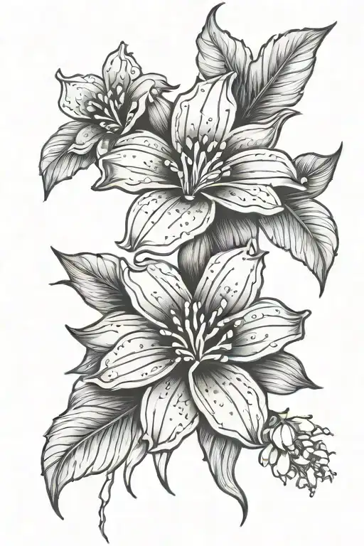margarita flower tattoo design idea