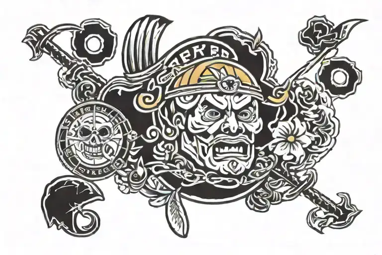 Pittsburgh steeler ,primant bros. sandwich tattoo in black tattoo design idea