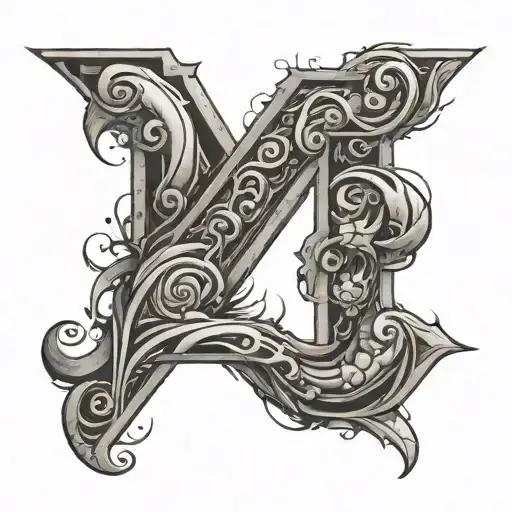 Number 25 tattoo design idea