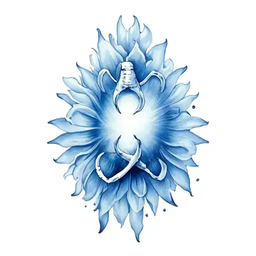 Gemini Cancer Cusp tattoo design idea