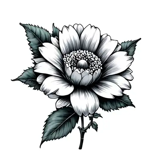 Flower with little prince tattoo design idea