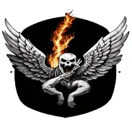 wings wrapped tattoo design idea