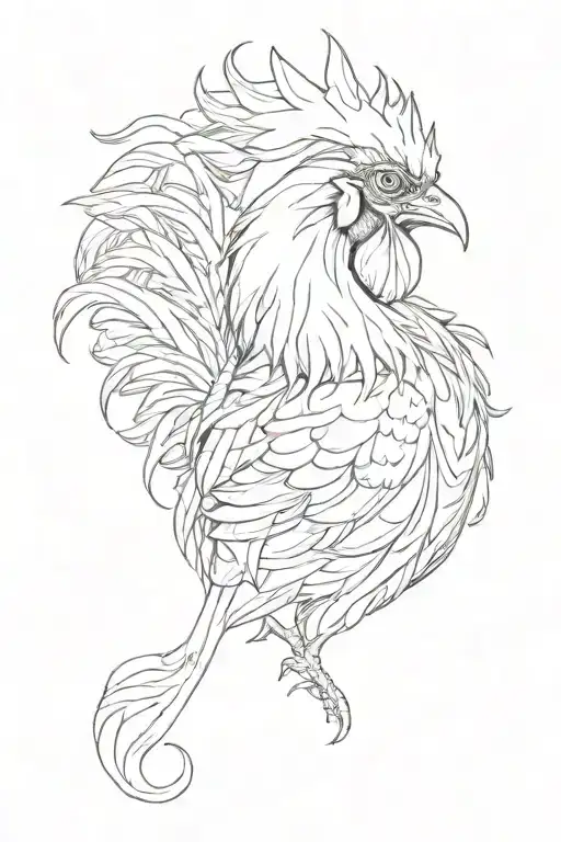 Alice In Chains Rooster tattoo design idea