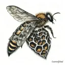 diamond with honeycomb tattoo design idea