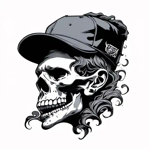 turbulent cap tattoo design idea