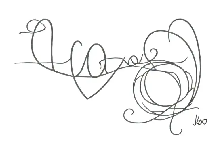 Love Keeps No record tattoo design idea