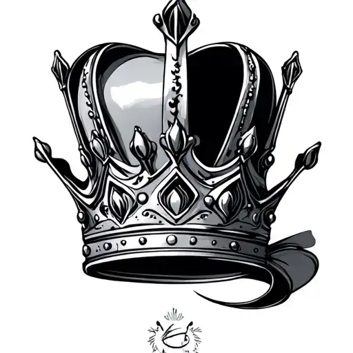 5 Point Crown tattoo design idea