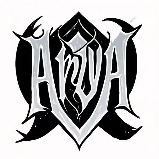 Arya name on wrist tattoo tattoo design idea