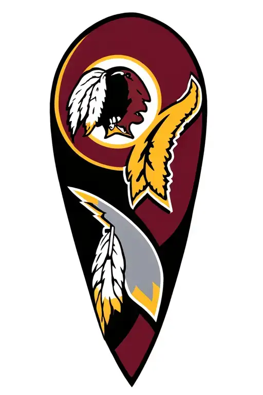 Cleveland Indians, Cleveland cavaliers c logo, Washington redskins, unc leg sleeve  tattoo design idea