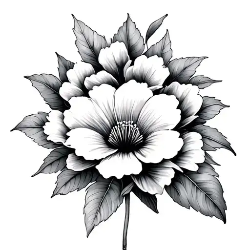 Lei with birthflower may and march birth flower tattoo design idea