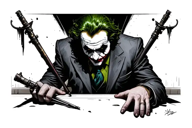 why so serious? - Joker tattoo design idea