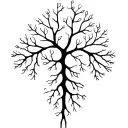 Smooth, branching lines like soft energy veins or delicate roots. Organic and calm, no shading, natural anatomical flow. tattoo design idea