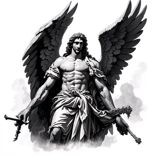 Michael Archangel taken tattoo design idea