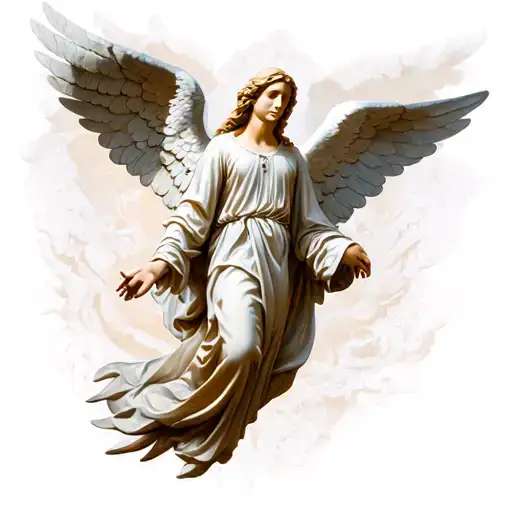 guardian angel tattoo design idea